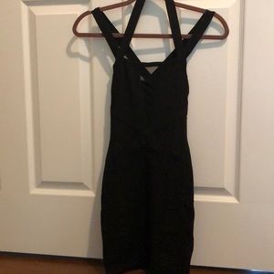 Black Bebe bodycon dress XS